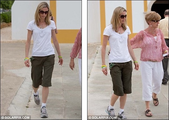 Still hopeful: Mrs McCann returned to Portugal this month with her mother, Susan Healy, six years on