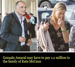 Gon&ccedil;alo Amaral may have to pay 1.2 million to the family of Kate McCann