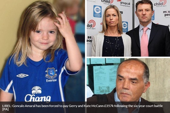 LIBEL: Goncalo Amaral has been forced to pay Gerry and Kate McCann &pound;357k following the six-year court battle [PA]