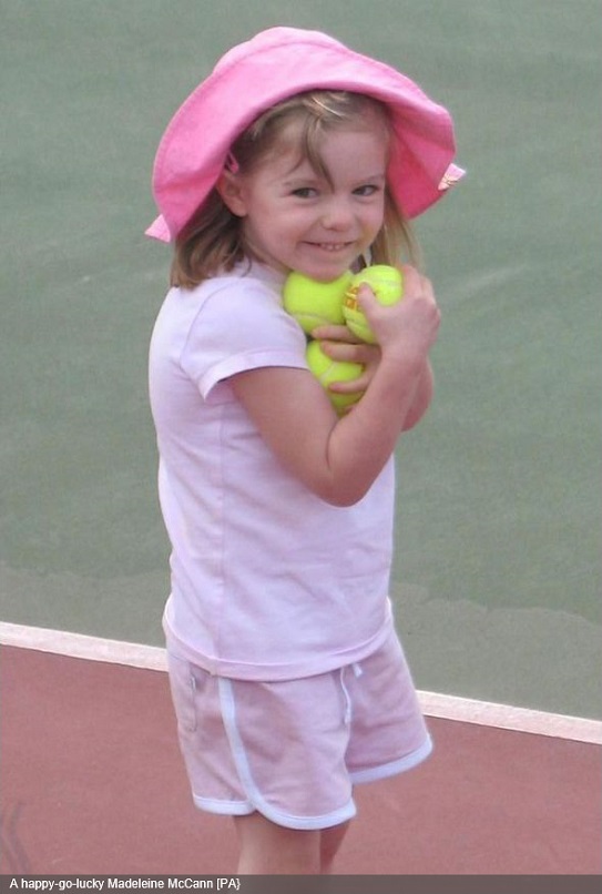 A happy-go-lucky Madeleine McCann [PA}