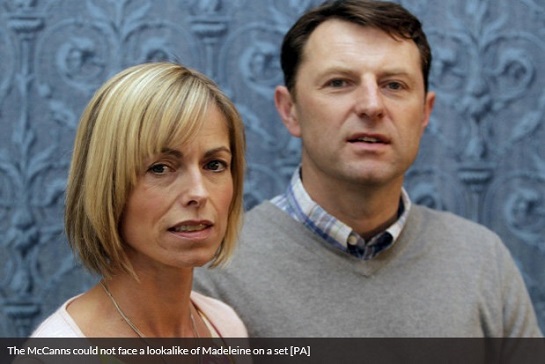 The McCanns could not face a lookalike of Madeleine on a set [PA]