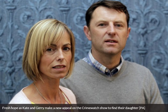 Fresh hope as Kate and Gerry make a new appeal on the Crimewatch show to find their daughter [PA]