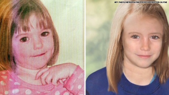 Madeleine McCann and age progressed image