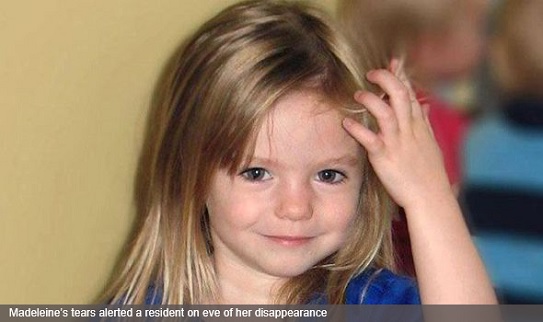 Madeleine's tears alerted a resident on eve of her disappearance