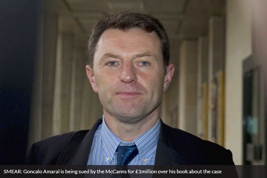 SMEAR: Goncalo Amaral is being sued by the McCanns for &pound;1million over his book about the case 