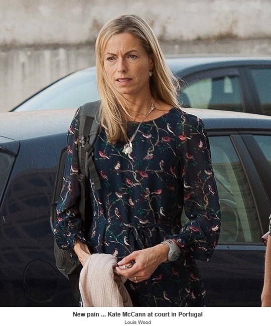 New pain ... Kate McCann at court in Portugal