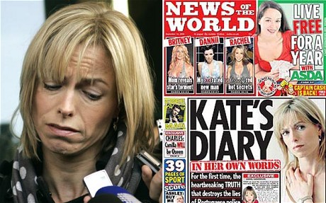 Kate McCann / 'Kate's Diary' headline